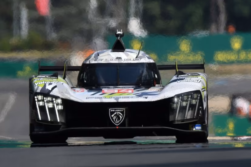 Peugeot Totalenergies Belgian driver #94 Stoffel Vandoorne steers his hypercar during the third free practice for the 2025 Le Mans 24 hour endurance race at the Le Mans circuit, in northwestern France, on June 12, 2025. Jean-Francois MONIER / AFP