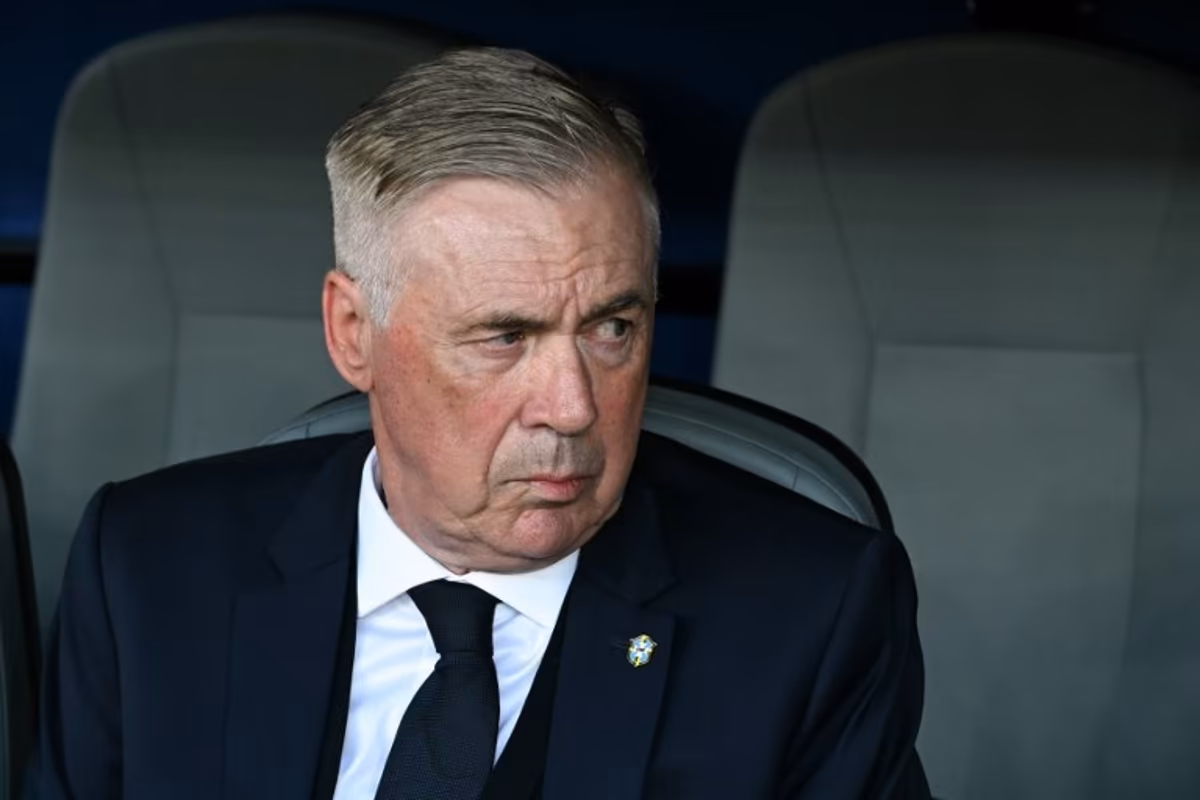 Brazil's Italian head coach Carlo Ancelotti gestures during the 2026 World Cup Group C football match between Brazil and Morocco at the New York/New Jersey Stadium in East Rutherford on June 13, 2026. Mauro PIMENTEL / AFP