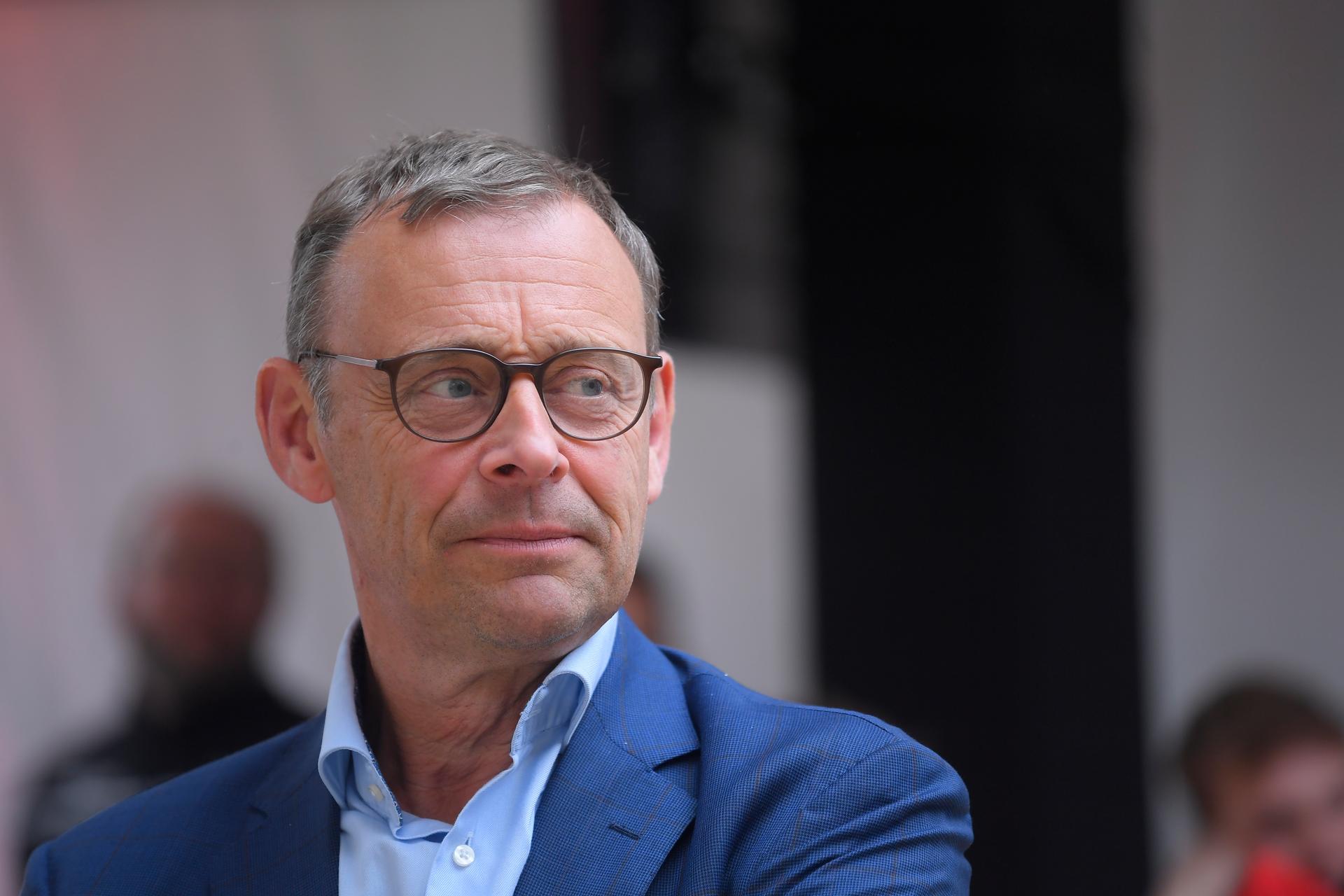 Patrick Keusters pictured at the inauguration of the new hockey center in Wilrijk, Antwerp, the training center of the Red Lions and Red Panthers Belgian national hockey teams, Tuesday 22 June 2021, in Wilrijk, Antwerpen. BELGA PHOTO LAURIE DIEFFEMBACQ